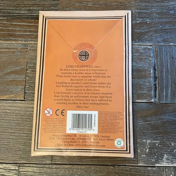 House of Marbles Lord Phartwell's Whoopee Cushion🖤 - Picture 4 of 4